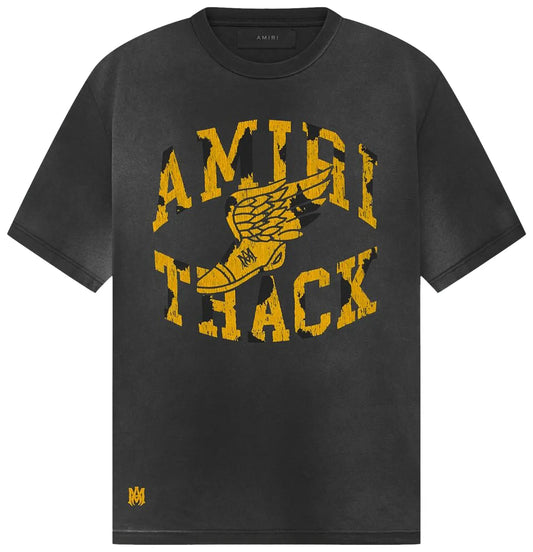 Amiri Track T-Shirt Faded Black
