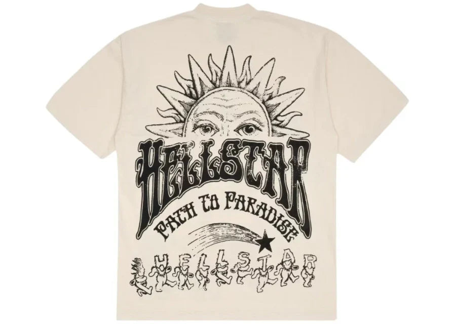Hellstar Studios Grateful Dead Dancing Bears T-shirt "Beige"/"Cream"