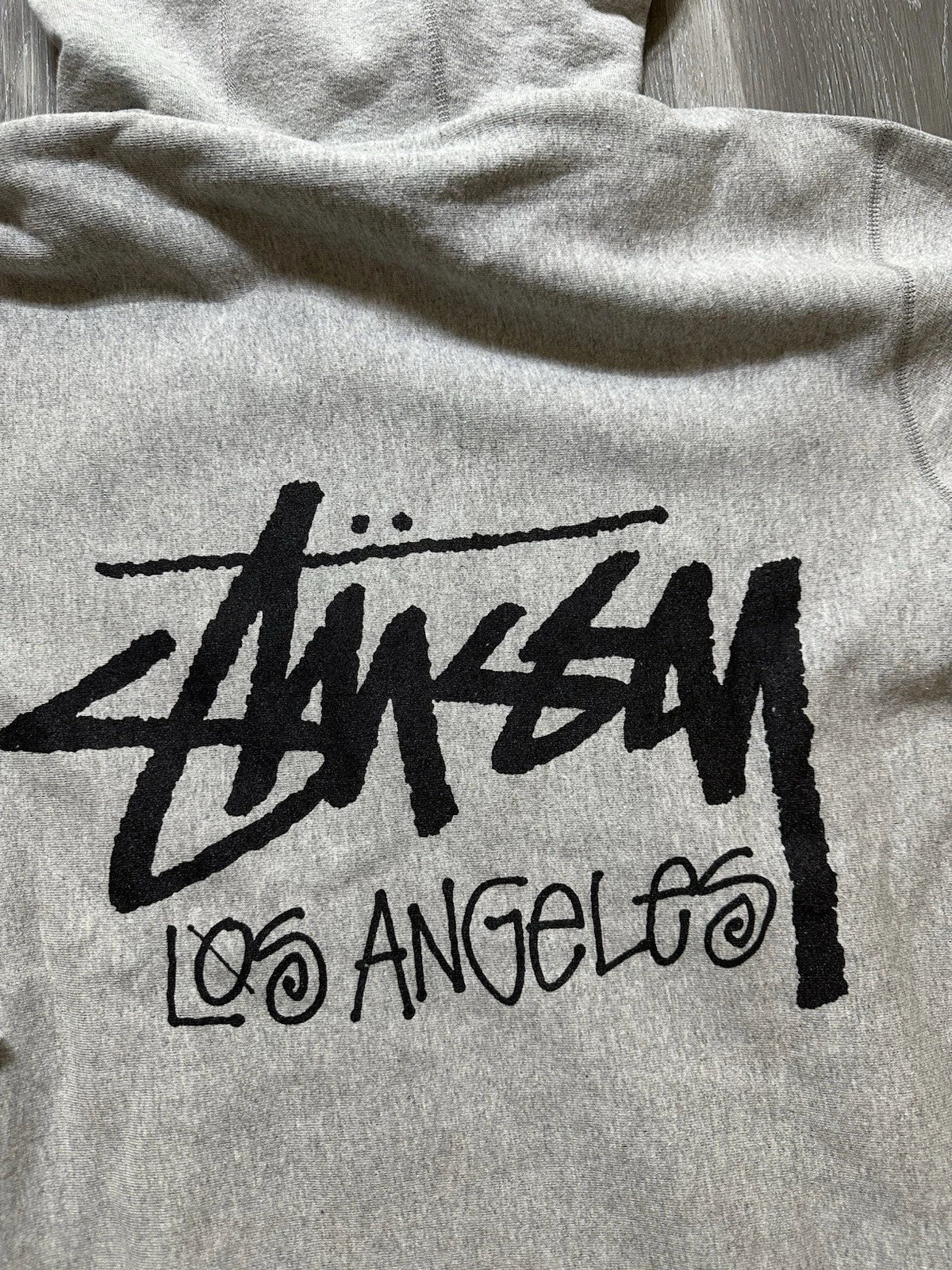 Stüssy Los Angeles Chapter Hoodie Full Zip Grey