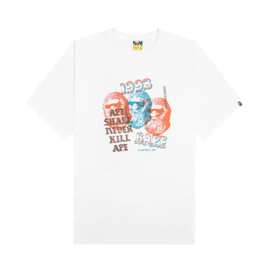 A Bathing Ape (BAPE) Pigment Three Ape Head Tee