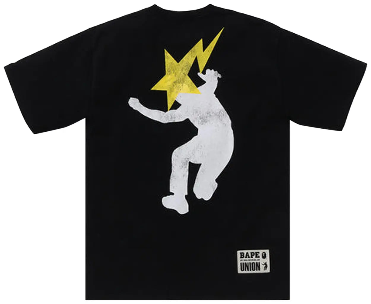 BAPE x Union Pigment Dyed Ape Head Tee 'Black'