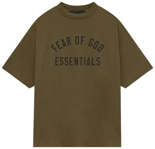 Fear of God Essentials Jersey Crewneck Tee "Olive"