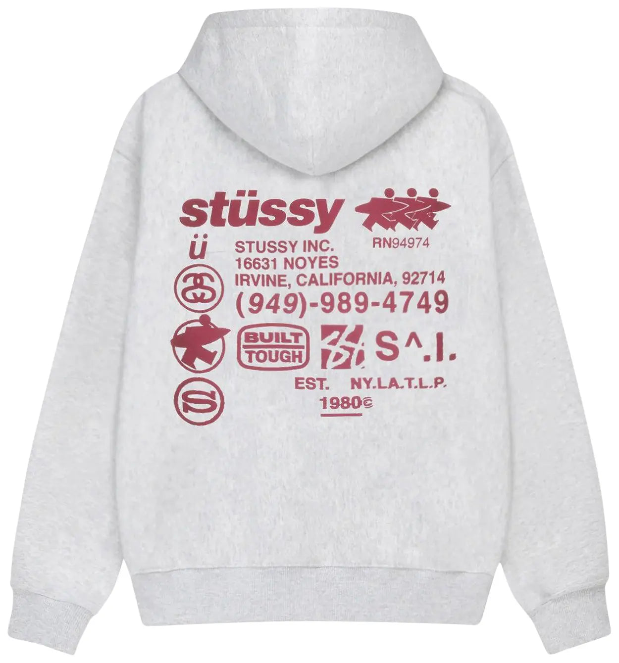 Stüssy DNA Zip Hoodie 'Ash Heather'