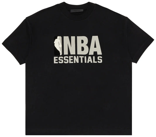 Fear of God Essentials x NBA Appliquéd Cotton-Jersey T-Shirt in Black