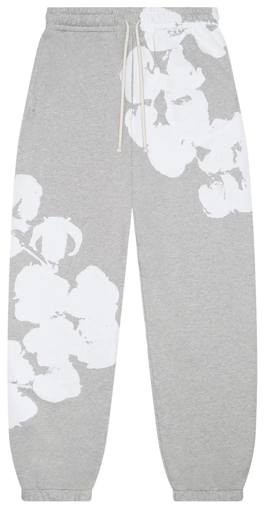 Denim Tears Big Cotton Wreath Sweatpants JUMBO Grey