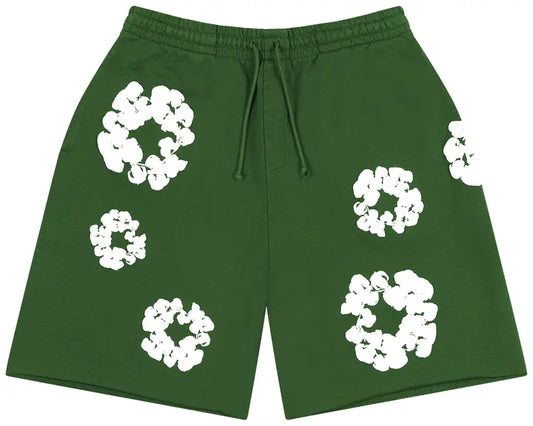 Denim Tears The Cotton Wreath Shorts 'Green'