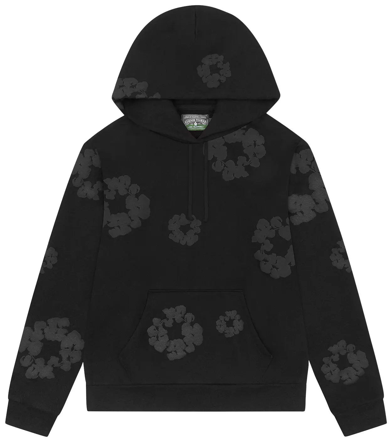 Denim Tears Mono Cotton Wreath Hoodie 'Black'