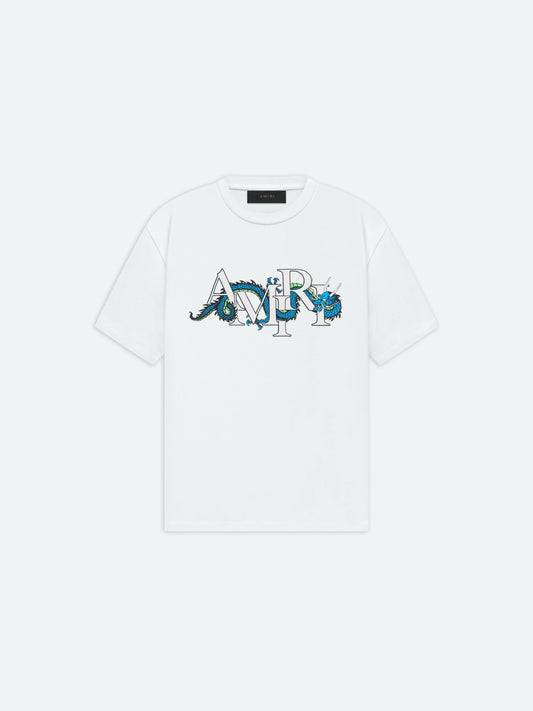 Amiri CNY Dragon Tee  Whte