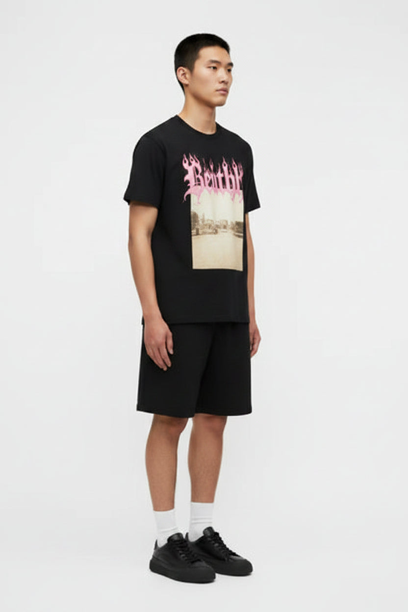 Ksubi Alter Sid SS Tee Bleach Black