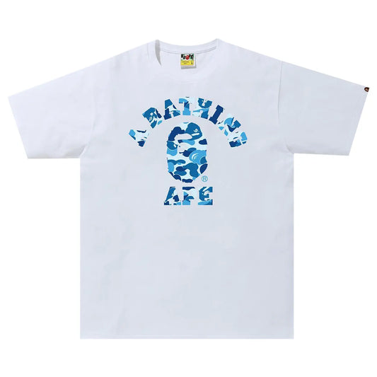 BAPE ABC CAMO COLLEGE WHITE/BLUE