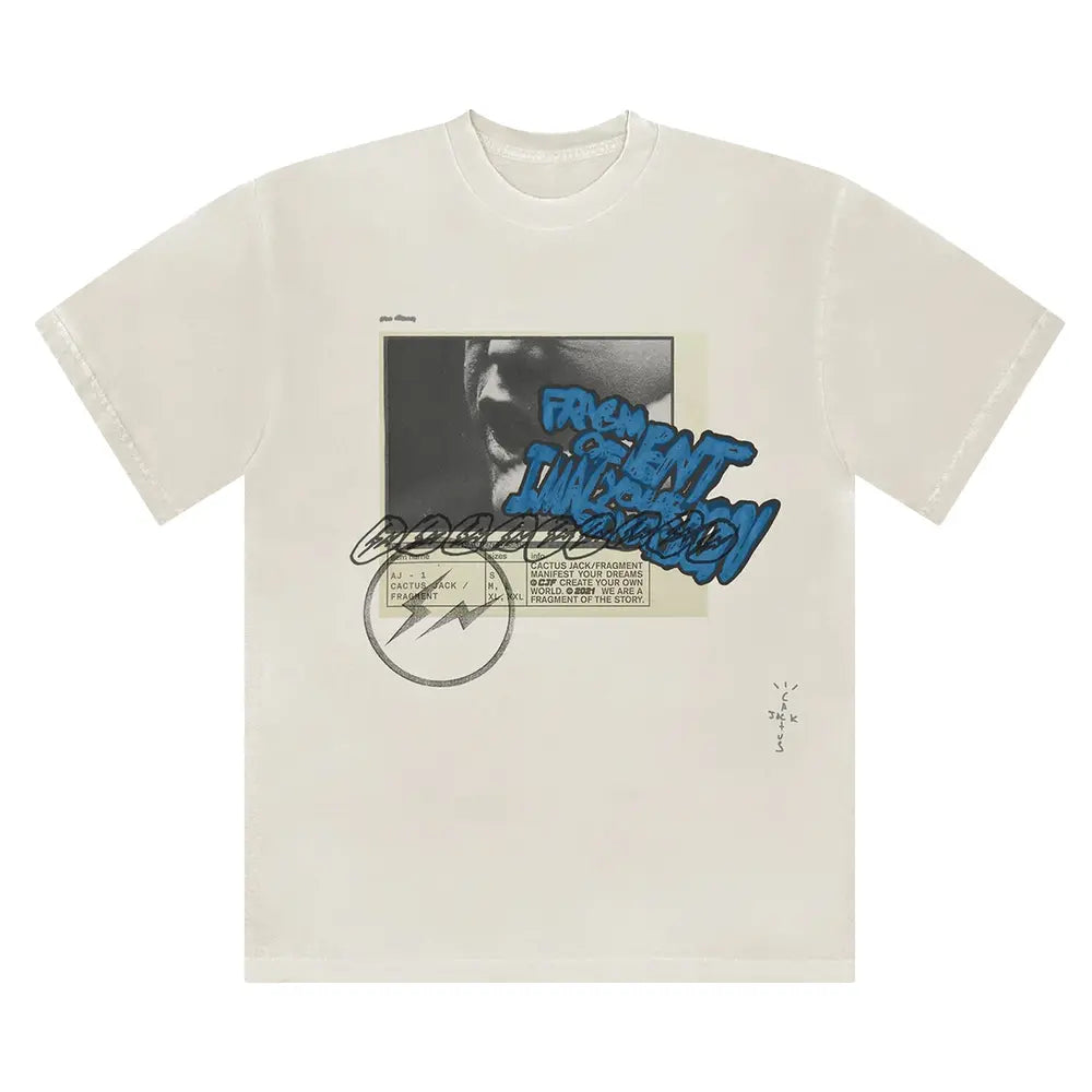 Travis Scott Cactus Jack for Fragment Manifest T-shirt White