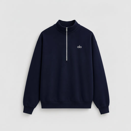 alo Accolade 1/4 Zip Pullover Navy