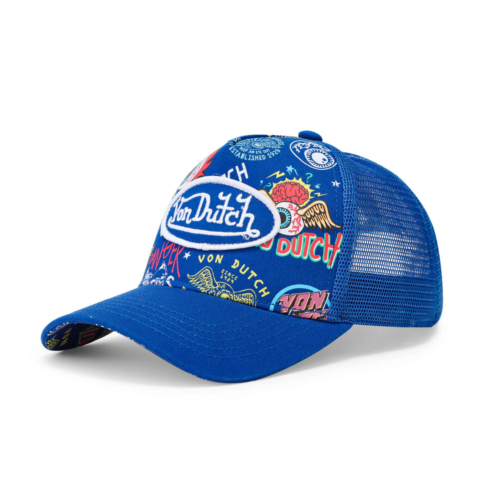 Von Dutch Jax Blue Trucker Hat