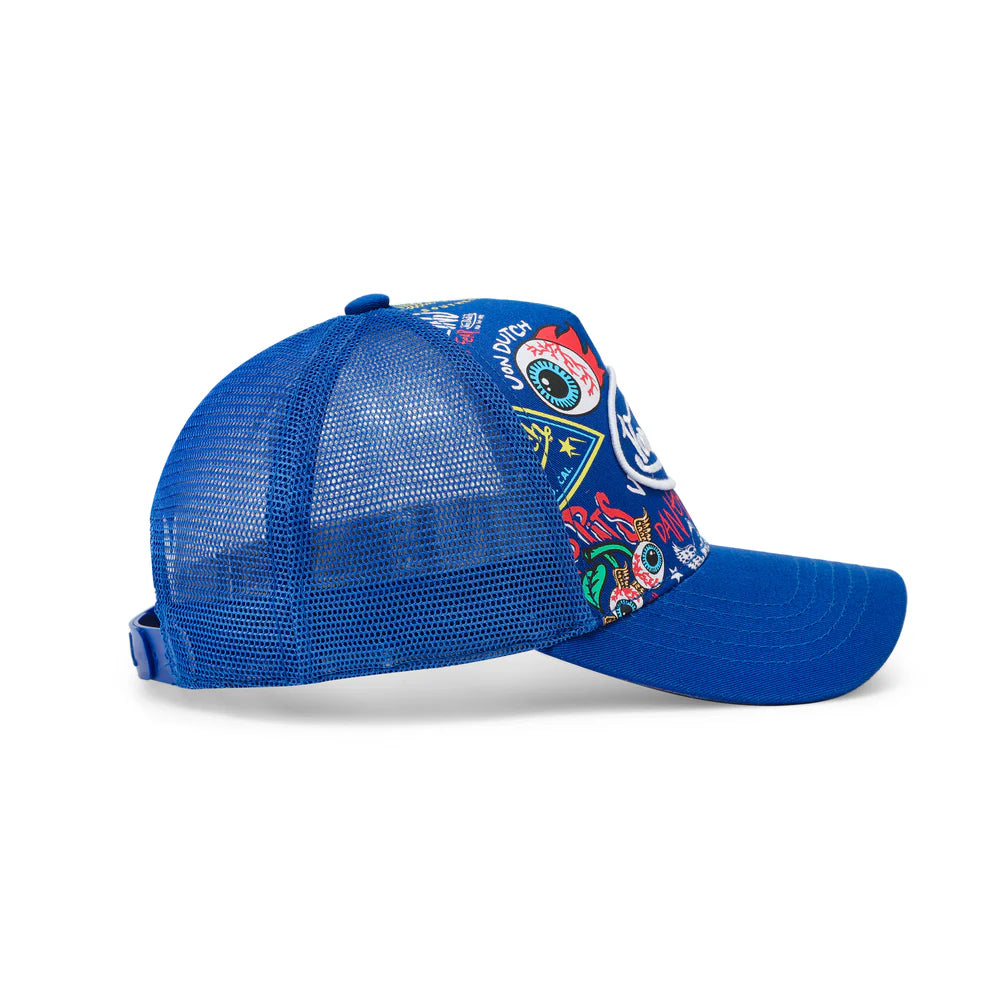 Von Dutch Jax Blue Trucker Hat