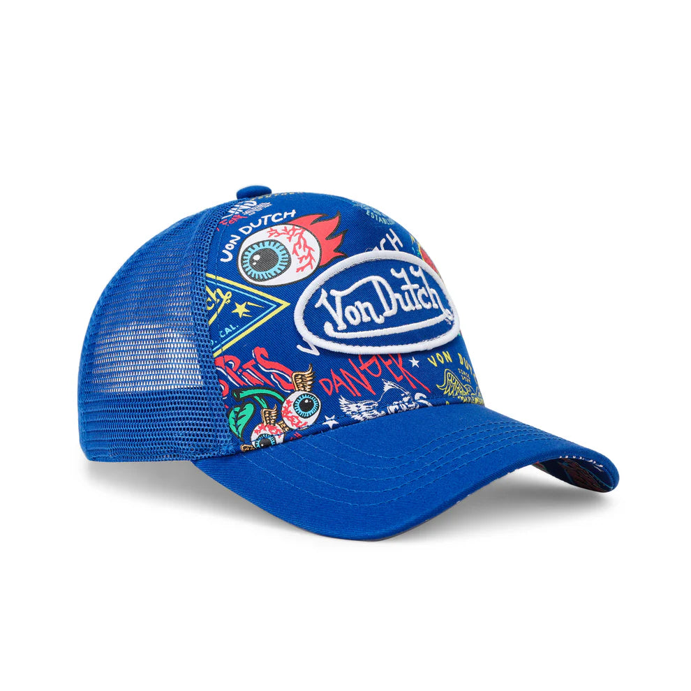 Von Dutch Jax Blue Trucker Hat
