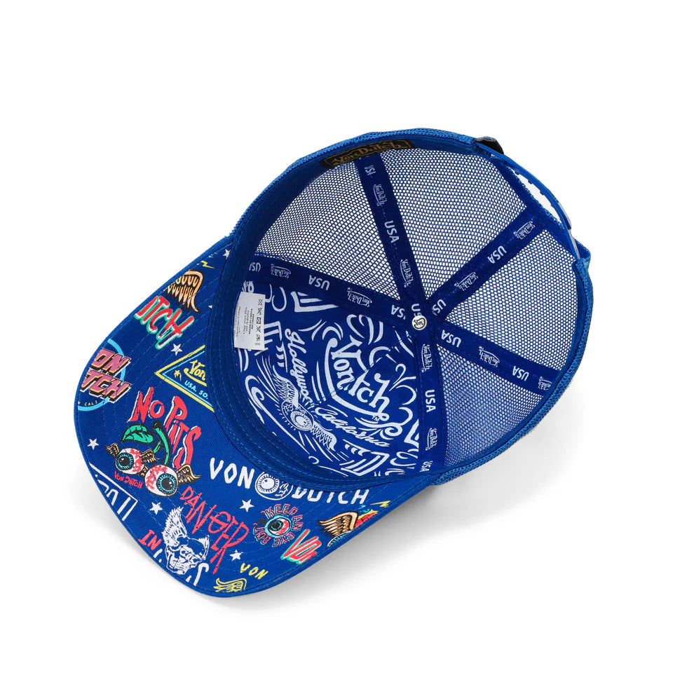 Von Dutch Jax Blue Trucker Hat