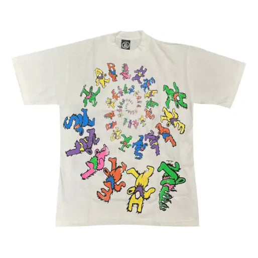 Hellstar Studios Grateful Dead Dancing Bears T-shirt "Beige"/"Cream"
