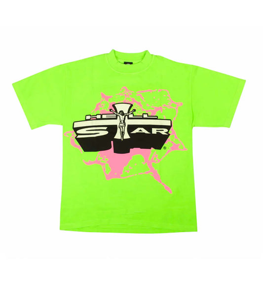 Hellstar Studios Jesus Emblem Tee "Neon Green"