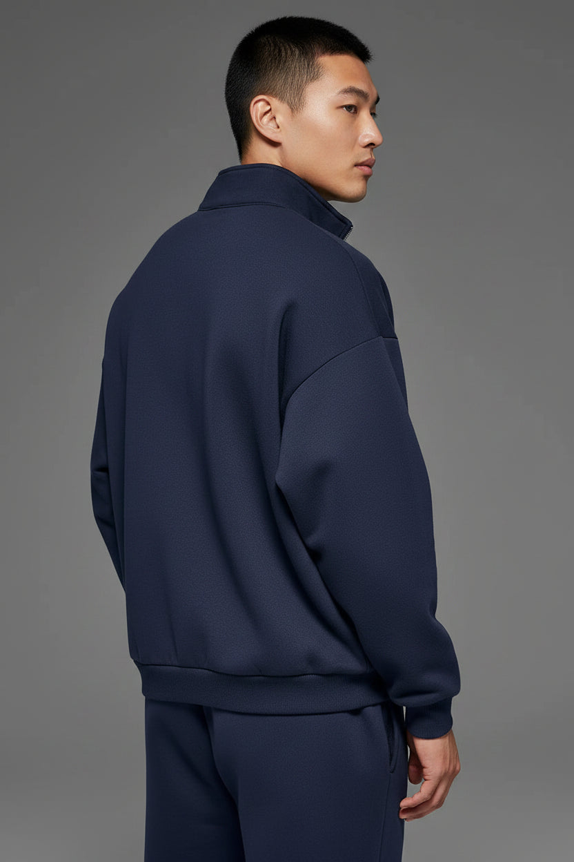alo Accolade 1/4 Zip Pullover Navy