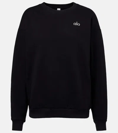 Alo Yoga Accolade Crew Neck Pullover Black