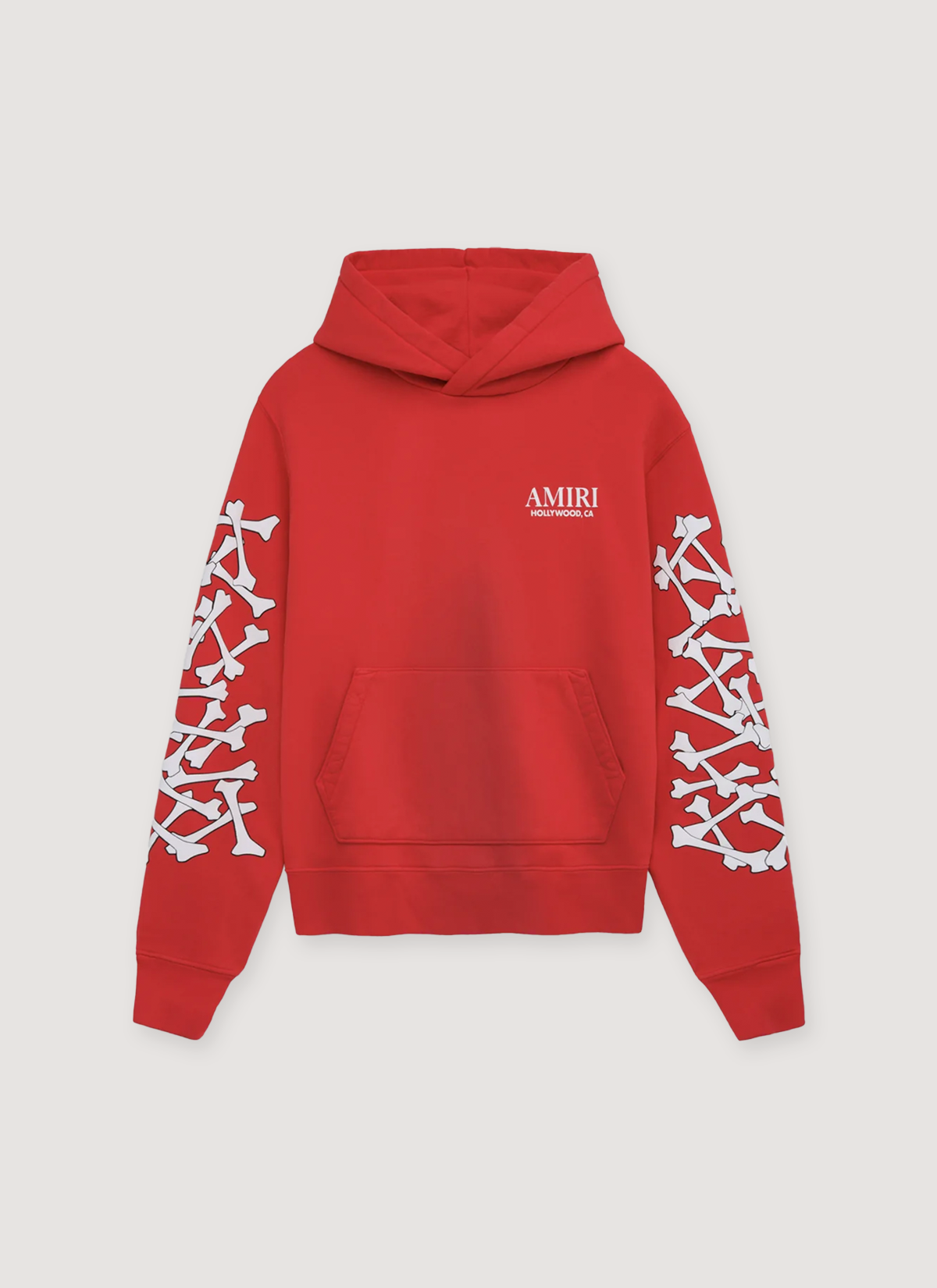 AMIRI Bones Stacked Hoodie Red