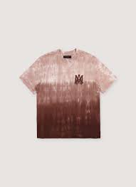 Amiri MA Logo Dip Dye Tee Brown