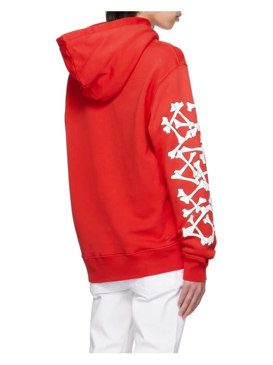 AMIRI Bones Stacked Hoodie Red