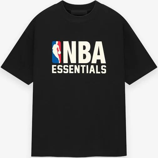 Fear of God Essentials x NBA T-Shirt in "Black."