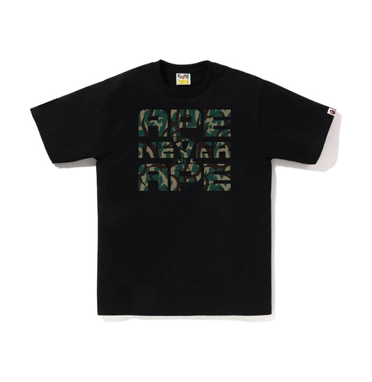 BAPE Black Trial Camo 'ASNKA' T-shirt