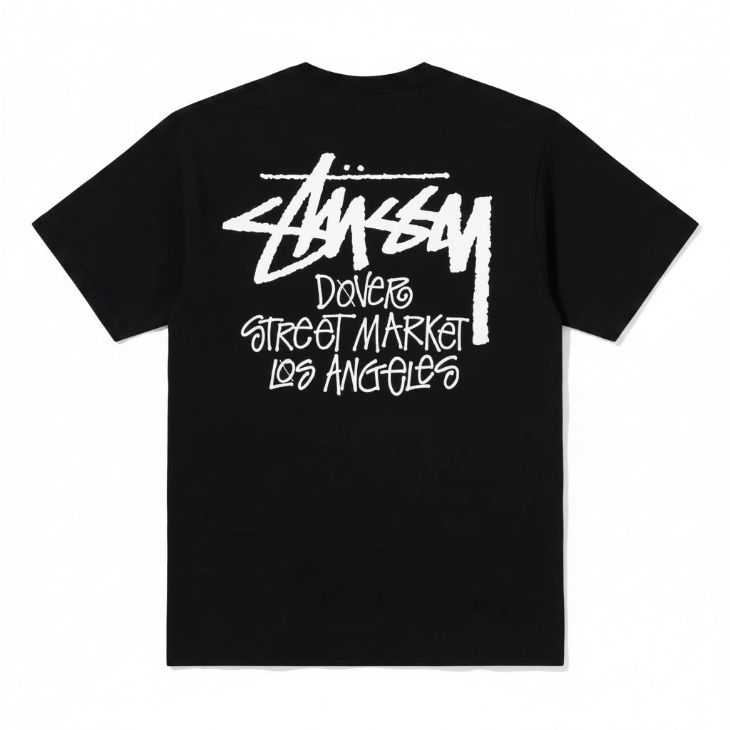 Stüssy x Dover Street Market (DSM) Los Angeles Exclusive T-Shirt Black