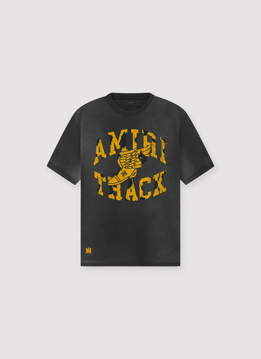 Amiri Track T-Shirt Faded Black
