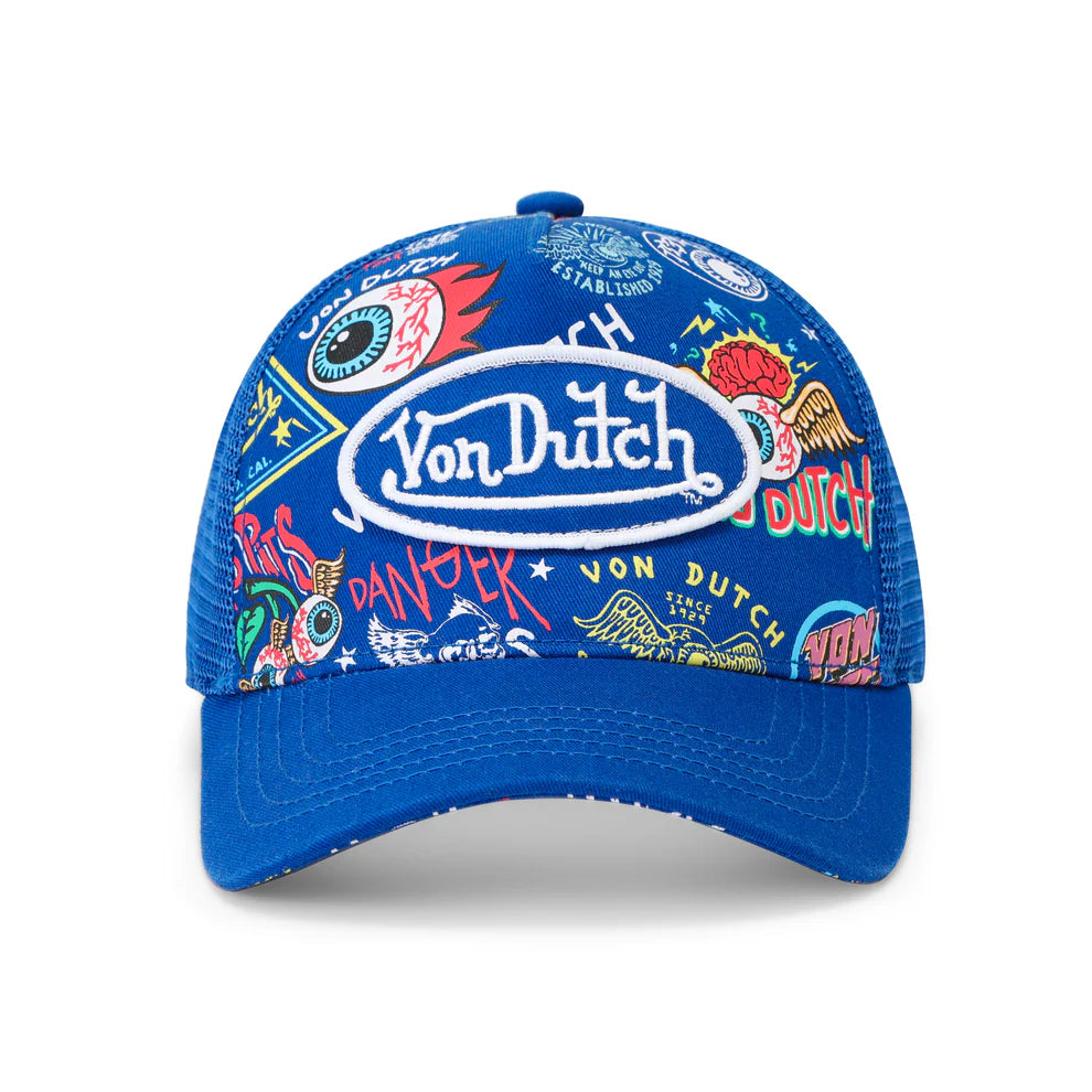 Von Dutch Jax Blue Trucker Hat