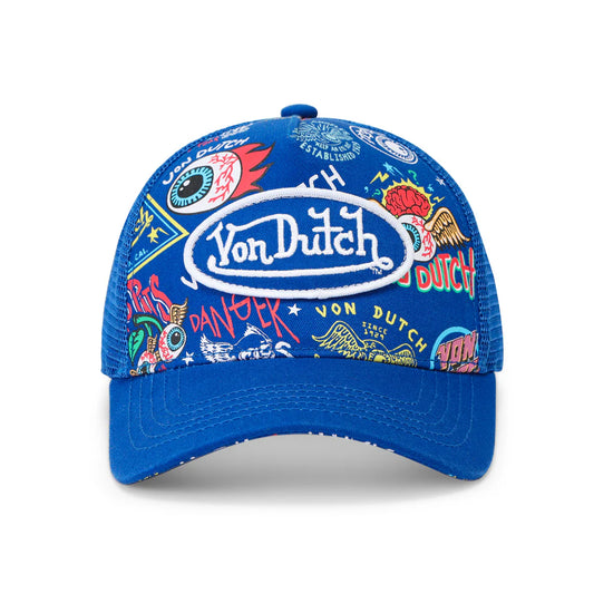 Von Dutch Jax Blue Trucker Hat